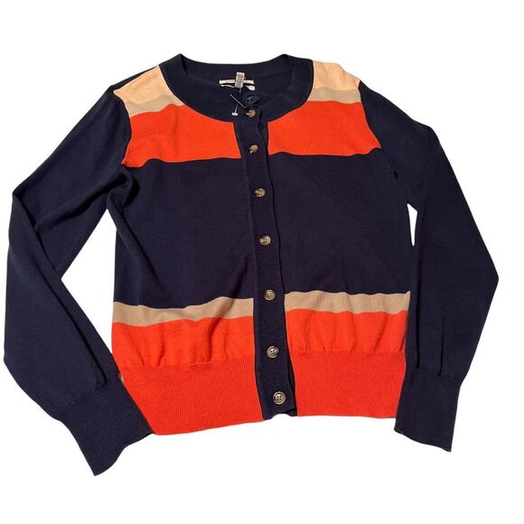 G.H. Bass & Co. Sweaters - G.H. Bass & Co. colorblock striped cardigan Womens Size Medium NEW‎